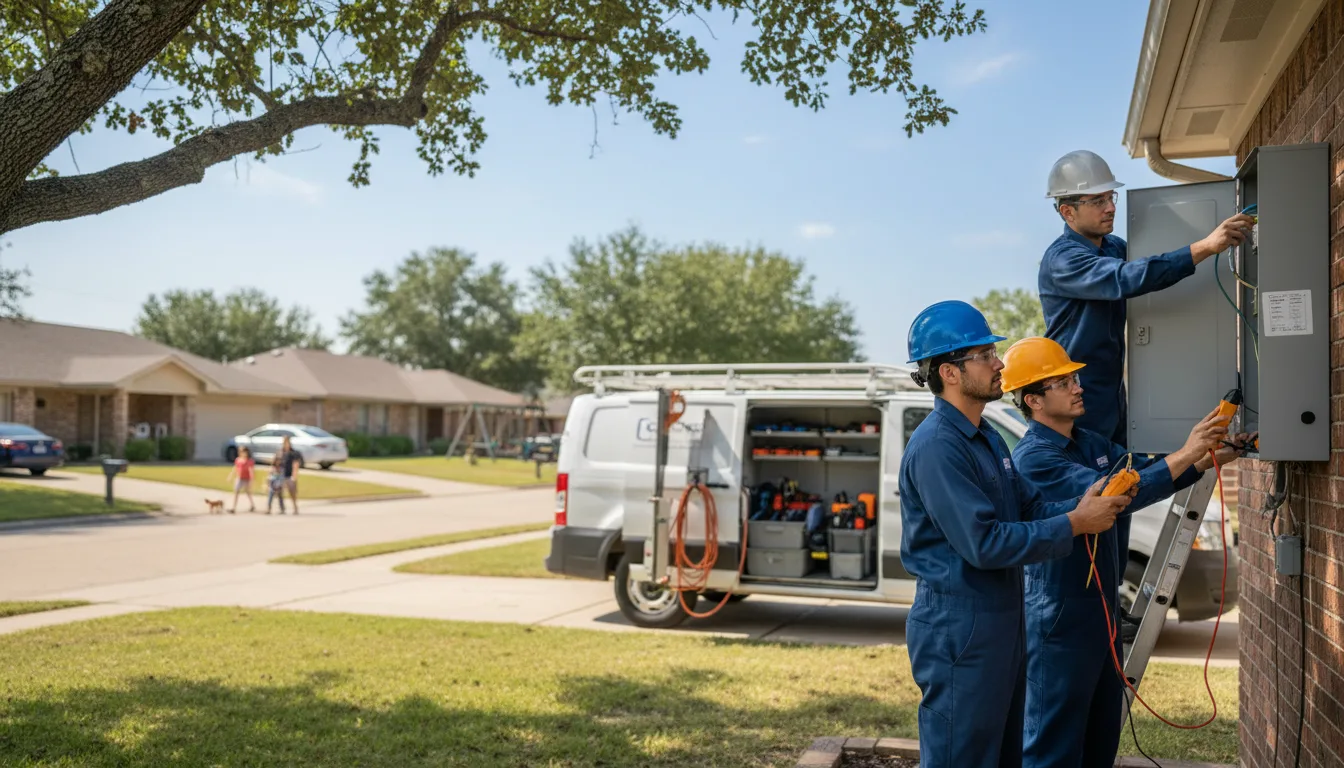 Certified electrician providing emergency electrical services in Freedom, NY